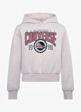 Converse Baskılı Kız Çocuk Pembe Sweatshırt 4CG227-AIU-CNVG BOXY GRAPHIC HOODIE
