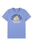 Converse Baskılı Mavi Erkek Çocuk T-Shirt 9CG913-UAR-CNVB RETRO REMIX SNEAKER