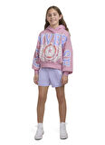 Converse Baskılı Kadın Pembe Sweatshırt 4CG798-RAF-CNVG OVERSIZED VARSITY G