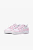 Nike Court Borough Low Recraft (GS) DV5456-105 Beyaz-Pembe Kadın Spor Ayakkabı