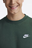 Nike Sportswear Club Crew Standart Kesim Yeşil Erkek Sweatshrit