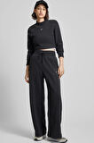 Nike Sportswear Phoenix Plush Kadın Crop Slim Fit Kesim Siyah Sweatshrit