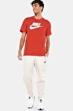 Nike Sportswear Clup Standart Kesim Kırmızı Erkek Spor Tişört