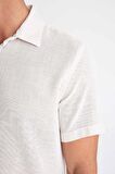DeFacto Regular Fit Yazlık Polo Yaka Pamuklu Basic Düz Kısa Kollu Gömlek D2924AX24SMER22