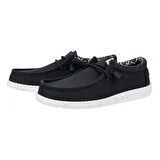 Erkek Sneaker ( Günlük) HD.40700  Hey Dude Wally Canvas 66 Black/White