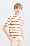DeFacto Erkek Çocuk Bisiklet Yaka Çizgili Kısa Kollu Tişört D9491A825SMER118