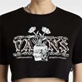 Vans Growing Ideas Crew Crop II Siyah Kadın T-shirt