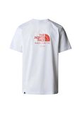 The North Face Beyaz Erkek Bisiklet Yaka Baskılı T-Shirt NF0A894ZFN41_M BINER GRAPHIC 4 TEE