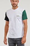 Erkek Vans Colorblock Versity SS T-Shirt - Beyaz | XS