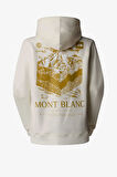 The North Face W Hoodıe Topographıc Kadın Beyaz Sweatshirt NF0A89CPQLI1