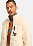 Krem Erkek Düz Yaka Normal Kalıp Ceket TB0A62EBEFL1_Sherpa Fleece Jacket