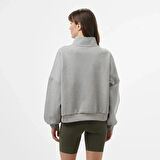 Elevated Double Knit Loose Mock Neck