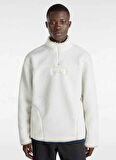 Krem Erkek Fermuarlı Yaka Normal Kalıp Sweatshirt VN000HPFFS81-VANS BOXED SHERPA QZIP