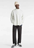 Krem Erkek Fermuarlı Yaka Normal Kalıp Sweatshirt VN000HPFFS81-VANS BOXED SHERPA QZIP