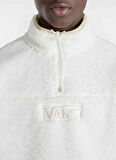 Krem Erkek Fermuarlı Yaka Normal Kalıp Sweatshirt VN000HPFFS81-VANS BOXED SHERPA QZIP