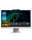 Asus i3-1315U 16GB DDR5 128GB M.2 SSD A3402WVAK-I38256W0D ATL5  23.8" Beyaz Fdos All In One Bilgisayar 