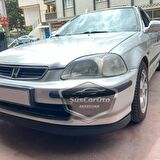 Honda Civic İES EK 1996-2000 Uyumlu Üniversal Astra H lip Esnek Ön Lip 2 Parça Tampon Altı Dil Karlık Ön Ek