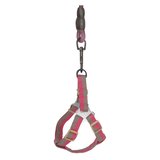 Köpek Göğüs Tasma Seti Daa Desenli 2 cm*40-58 cm Mor-Pembe