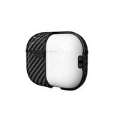 Gpack Airpods Pro 3 uyumlu Kulaklık Kılıfı Karbon Fiber Görünümlü Silikon Airbag 05