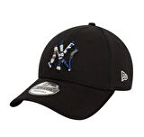 60435189-R New Era Seasonal Infıll 9Forty Neyyan  Blk Şapka Siyah