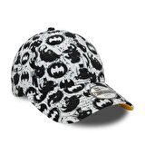 New Era Batman Youth All Over Print White 9FORTY Genç Çocuk Şapkası