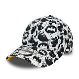 New Era Batman Youth All Over Print White 9FORTY Genç Çocuk Şapkası