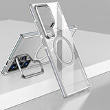 Gpack Samsung Galaxy S25 Ultra uyumlu Kılıf Wlons Magsafeli Renkli Çerçeve Standlı Efsane Kapak