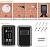 MÜHLEN Safe Key 6 | Duvara Monteli Şifreli Anahtar Kasası