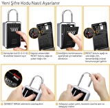 Mühlen Safe Key 7 | Askı Kelepçeli & Şifreli Anahtar Kasası