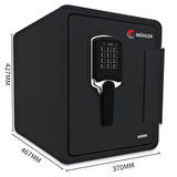 MÜHLEN Fire Safe YG 97 | Yangına ve Suya Dayanıklı Şifreli Çelik, Para ve Değerli Eşya Kasası