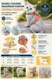 Kedi Göğüs Tasması ve Gezdirme İpi Seti | Kaçış Önleyici, Ayarlanabilir, Nefes Alabilen Kumaş