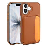 Gpack iPhone 17 uyumlu Kılıf Kartlıklı X-Kart Silikon