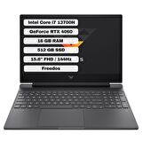HP Victus Gaming 15-FA1055NT Intel Core i7 13700H 16GB 512GB SSD RTX4060 Freedos 15.6" FHD Taşınabilir Bilgisayar 8U846EA