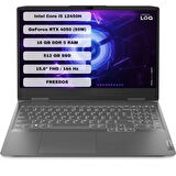 Lenovo LOQ 15IRH8 Intel Core i5 12450H 16GB 512GB SSD RTX4050 Freedos 15.6" FHD Taşınabilir Bilgisayar 82XV00FYTX