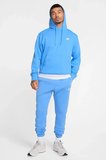 Nike Sportswear Clup Hoodie Erkek Mavi Spor Sweatshrit
