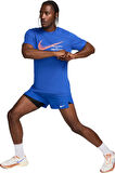 Nike Dri-FIT Founders Running Short-Sleeve Erkek Mavi Spor Tişört