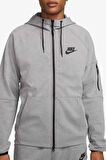 Nike Tech Fleece Full-Zip Hoodie Erkek Gri Spor Sweatshrit
