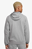 Nike Tech Fleece Full-Zip Hoodie Erkek Gri Spor Sweatshrit