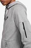 Nike Tech Fleece Full-Zip Hoodie Erkek Gri Spor Sweatshrit