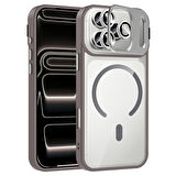 Gpack iPhone 17 Pro uyumlu Kılıf Standlı M-Safe Özellikli Etro Kapak  Lens Koruma