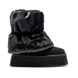 Kadın Bot 1158275 UGG W CLASSIC MINI DIPPER PUFFER Black/Black