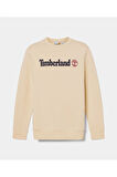 Kennebec Rıver Linear Logo Crew Neck Swe Erkek Kahverengi Sweatshirt Tb0a5ujyefl1