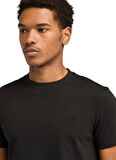 Timberland Siyah Erkek Slim Fit Düz T-Shirt DUNSTAN RIVER Short Sleeve Tee