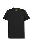Timberland Siyah Erkek Slim Fit Düz T-Shirt DUNSTAN RIVER Short Sleeve Tee