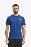 The North Face M Ss Box Nse Erkek Mavi T-Shirt NF0A87NPH4B1
