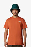 The North Face M Ss Box Nse  Erkek Turuncu T-Shirt NF0A87NP6D21