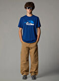 The North Face NF0A87NTD1R1-M SS MOUNTAIN LINE TEE Lacivert Bisiklet Yaka Regular Fit Düz Erkek T-Shirt