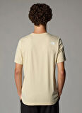 The North Face NF0A87NT3X41-M SS MOUNTAIN LINE TEE Bej Bisiklet Yaka Regular Fit Düz Erkek T-Shirt