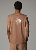 The North Face NF0A894Z6IH1-M BINER GRAPHIC 4 TEE Krem Bisiklet Yaka Regular Fit Düz Erkek T-Shirt