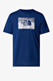 The North Face M Foundatıon Abstract Graphıc  Erkek Mavi T-Shirt NF0A8BQVD1R1